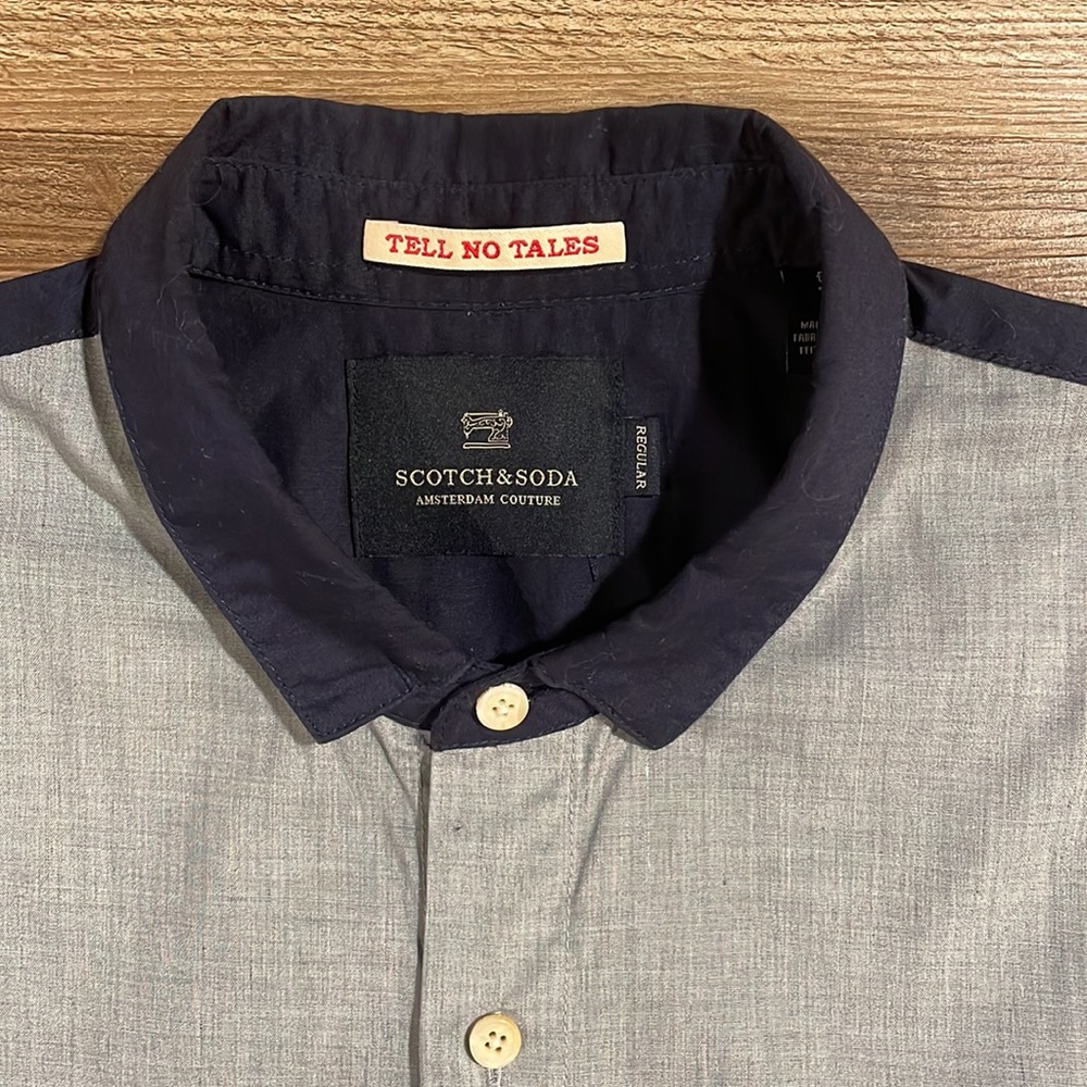 Scotch & Soda Colorblock Button-Up Shirt - image 3